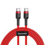 ACC Baseus Cafule USB Type-C, 60W gyorstöltő adatkábel, 1m, piros