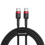 ACC Baseus Cafule USB Type-C, 60W gyorstöltő adatkábel, 1m, piros/fekete