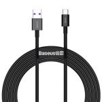 ACC Baseus Superior USB Type-A – USB Type-C, 66W gyorstöltős adatkábel, 2 m, fekete