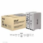 DOC Club3D USB Gen2 Type-C Triple Display DP 1.4 Alt mode + Smart PD Töltődokkoló - 120 Watt PSU
