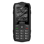 HAMMER Rock 2,4" Dual SIM csepp-, por- és ütésálló mobiltelefon - fekete - Bontott, karcos, dobozsérült termék