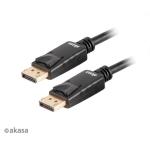 KAB Akasa Displayport kábel - 2m - AK-CBDP21-20BK