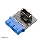 KAB Akasa - USB3.1 - 19-pin motherboard header - AK-CBUB51-BK