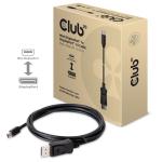 KAB Club3D MiniDisplayPort to DisplayPort 1.4 HBR3 8K60Hz kábel M/M - 2m bidirectional