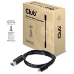 KAB Club3D USB TYPE C GEN 2 MALE (10Gbps) to TYPE B MALE kábel 1Méter / 3.28 Feet