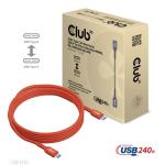 KAB Club3D USB2 Type-C Bi-Directional USB-IF Certified Cable Data 480Mb, PD 240W(48V/5A) EPR M/M 4m / 13.13ft