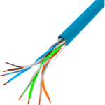 Lanberg 100Mb/s U/UTP rézzel bevont (CCA) fali kábel 305m, AWG24, PVC, 100Mhz, Fca, kék