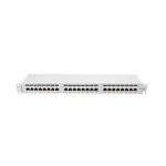 Lanberg Patch panel 24 port 1U 19" CAT.6 árnyékolt, szürke