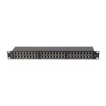 Lanberg Patch panel 48 port 1U 19" CAT.5e FTP, árnyékolt, fekete