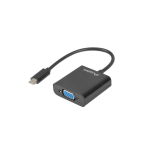 Lanberg USB-C(M) 3.1->VGA(F) adapter kábel 15cm fekete