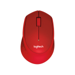 Mouse Logitech M330 Silent Plus - Piros