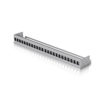 Ubiquiti 1U üres patch panel, 24-portos, ezüst színű