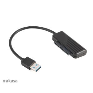 ADA Akasa USB3.1 kábel 2,5" SATA SSD ÉS HDD adapter - 20cm - AK-AU3-07BK