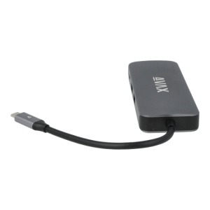 ADA AVAX HB612 CONNECT+ 8in1 Multi HUB 2xUSB 3.0, TypeC, HDMI(4K/60Hz), RJ45, TF/SD, PD 100W