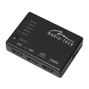 ADA Media-Tech 5 portos HDMI Switch 4K