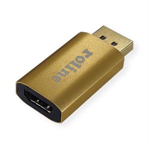 ADA Roline Displayport - HDMI M/F v1.2 adapter - 4K - Arany