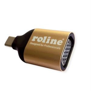 ADA Roline USB- C - VGA M/F adapter - arany