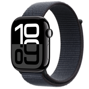 Apple Watch S10 GPS 46mm Jet Black Alu Case with Ink Sport Loop