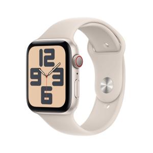 Apple Watch SE3 Cellular 44mm Starlight Alu Case w Starlight Sport Band - S/M