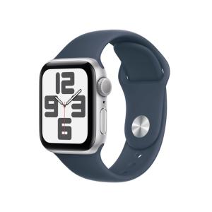Apple Watch SE3 GPS 40mm Silver Alu Case w Storm Blue Sport Band - M/L