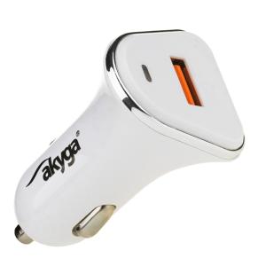 CHG Akyga AK-CH-07 USB-A 5-12V / max. 3A 18W Quick Charge 3.0 autós töltő