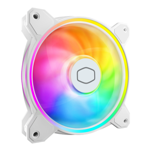 Fan Cooler Master - Case Fan - 12cm - MasterFan MF120 Halo2 - Fehér - MFL-B2DW-21NP2-R2kifu