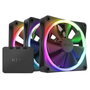 FAN NZXT F120 RGB 3IN1 - 120mm - fekete - RF-R12TF-B1