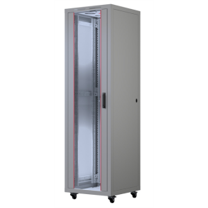 FORMRACK 26U Cosmoline 600x600 19" szabadon álló rack szekrény - RAL7035 szürke