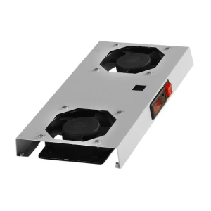 FORMRACK Ventilátor egység termosztáttal, kapcsolóval, 2 ventilátor (fali szekrényhez)
