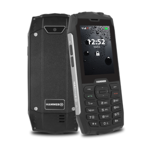 HAMMER 4 2,8" Dual SIM csepp-, por- és ütésálló mobiltelefon - ezüst