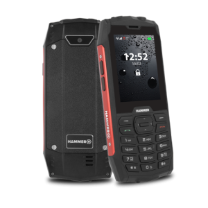 HAMMER 4 2,8" Dual SIM csepp-, por- és ütésálló mobiltelefon - piros