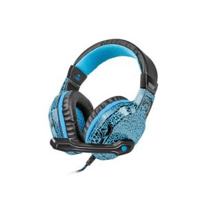 HDP Fury Hellcat Mikrofonos gamer fejhallgató - fekete/kék
