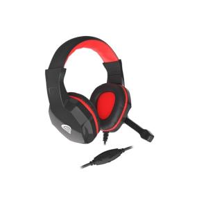 HDP Genesis Argon 100 Gamer mikrofonos fejhallgató - fekete/piros
