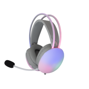 HDP White Shark GH-2342-W FIREFLY gamer fejhallgató mikrofonnal - fehér