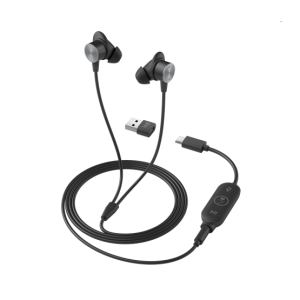HPE Logitech Zone Wired Earbuds zajszűrő mikrofonnal