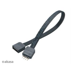 KAB Akasa 4pin RGB LED apa-anya világítást hosszabbító kábel - 50 cm - AK-CBLD01-50BK