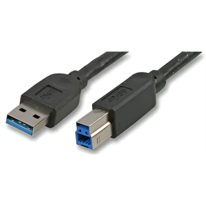 KAB Akasa USB 3.0 Type-A to Type-B kábel - 1,5m - AK-CBUB01-15BK