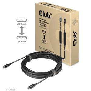KAB Club3D USB 3.2 Gen2 Type C to C Active Bi-directional Cable 8K60Hz M/M 5m/16.4ft