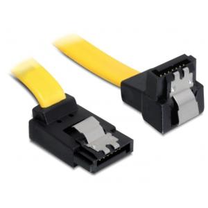 KAB Delock 82821 6Gb/s fel/le SATA (fémlappal) kábel - 0,5m