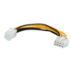 KAB Roline PCIe 8pin tápkábel - 0.15m