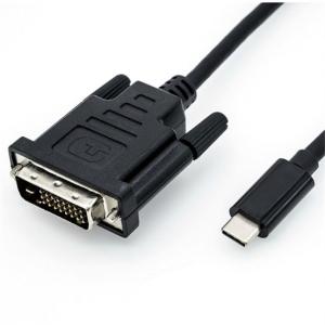 KAB ROLINE USB C 3.1 - DVI adapter M/M kábellel - 1m