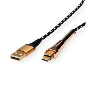 KAB Roline USB-C - USB 2.0 A kábel - 1m