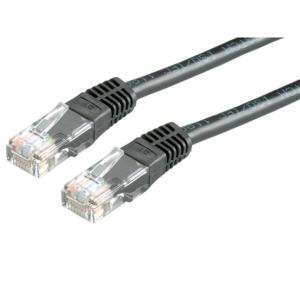 KAB Roline UTP Cat5e kábel - Fekete - 1m