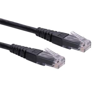 KAB Roline UTP Cat6 patch kábel - Fekete - 0,3m