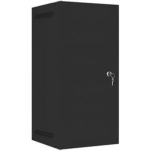 Lanberg 10" fali rack szekrény 12U/280X310, lemezajtó, lapraszerelt, fekete
