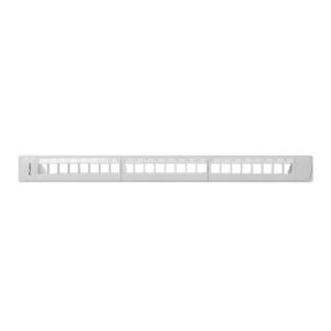 Lanberg Üres patch panel 24 port 1U 19" kábelrendező panellel, műanyag, szürke