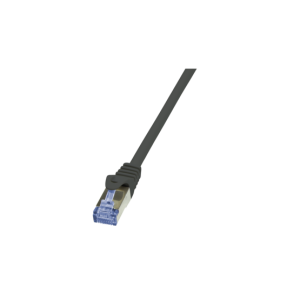 LogiLink CQ3013S Cat66 S/FTP patch kábel - Fekete - 0,25m