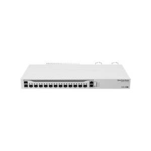 MikroTik 2004-1G-12S+2XS 12x SFP+ porttal, 2xSFP28 port, 1x gigabites RJ45, duál táp, 4GB RAM