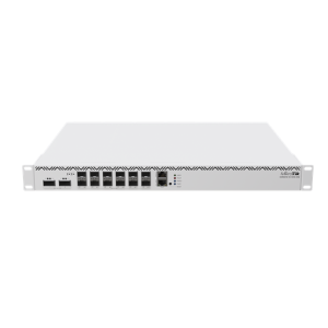 MikroTik 2216-1G-12XS-2XQ core router, 12xSFP28 25G, 2xQSFP28 100Gbit, 1xRJ45Gbit port, redundáns táp