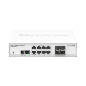 MikroTik CRS112-8G-4S-IN asztali switch, 8xGbit LAN, 4xSFP port